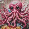 Octopus Eating Noodles Diamond Painting