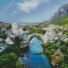 Old Mostar Bridge Diamond Painting