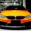 Orange Bmw Lava Diamond Painting