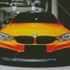Orange Bmw Lava Diamond Painting