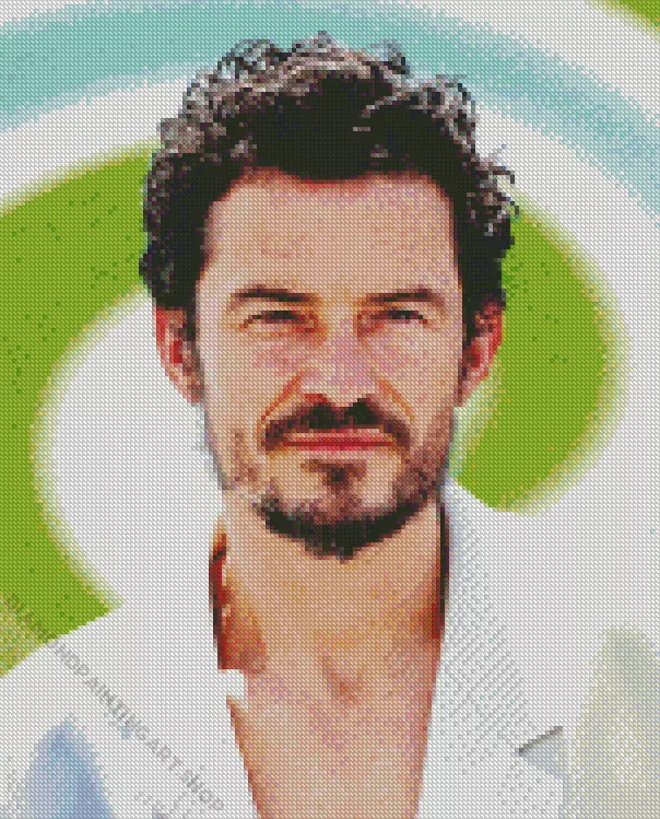 orlando bloom Diamond With Numbers Orlando Bloom Diamond Painting