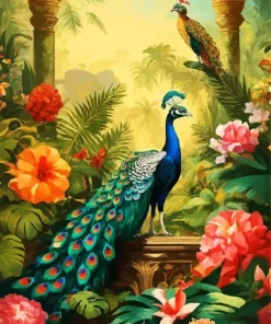 Peacock Couple Diamond Painting