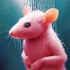Pink Mouse Diamond Painting