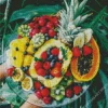 Plate Of Fruits Diamond Painting