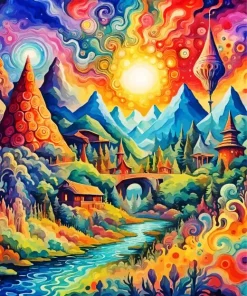 Psychedelic Art Diamond Painting