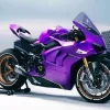 Purple Motorcycle Diamond Painting