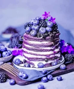 Purple Pancakes Diamond Painting