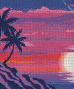 Purple Sunset Diamond Painting