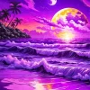 Purple Sunset Art Diamond Painting