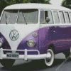 Purple Volkswagen Bus Diamond Painting