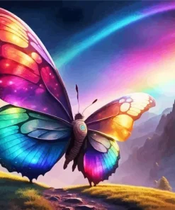 Rainbow Butterfly Diamond Painting