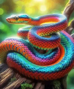 Rainbow Snake Diamond Painting