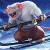 Rat Skiing In Snow Diamond Painting