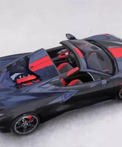 Red And Black Corvette Diamond Painting