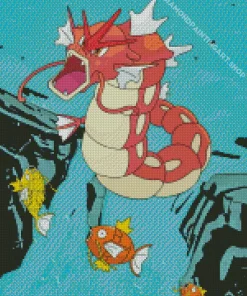 Red Gyarados Diamond Painting