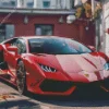Red Lamborghini Diamond Painting