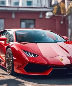 Red Lamborghini Diamond Painting