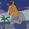 Sad Bojack Diamond Painting