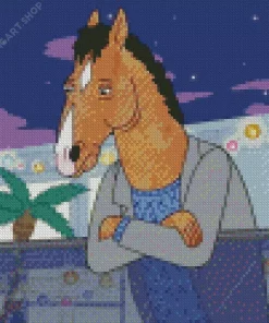 Sad Bojack Diamond Painting