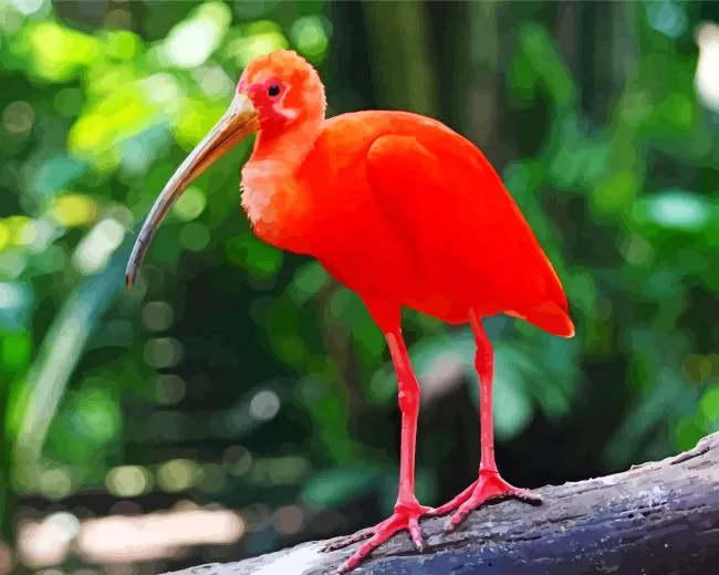 scarlet ibis bird Diamond Paintings Scarlet Ibis Bird Diamond Painting
