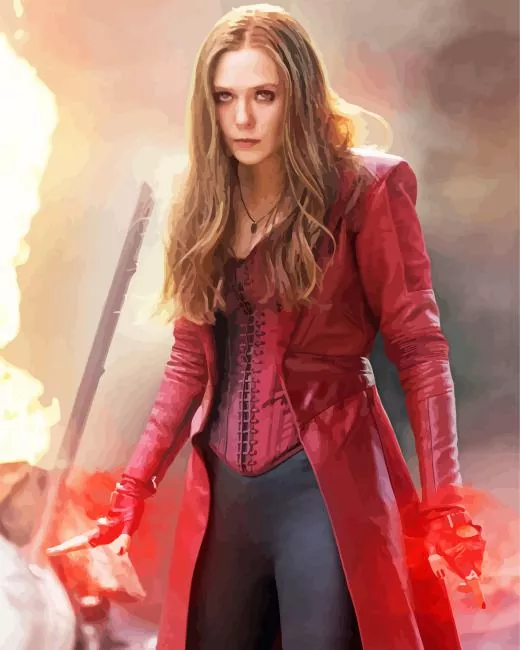 scarlet witch Diamond With Numbers Scarlet Witch Diamond Painting