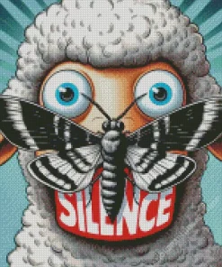 Silent Fluffy Lamb Diamond Painting