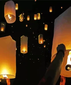 Sky Lanterns Diamond Painting
