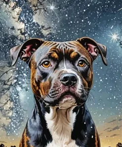 Staffordshire Dog Diamond Painting