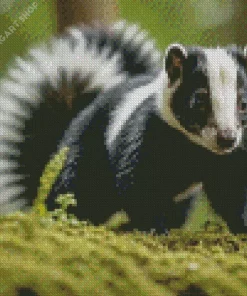 Striped Skunk Diamond Painting