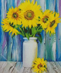Sunflowers In A Vase Diamond Painting