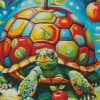 Turtle And Apples Diamond Painting