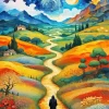 Van Gogh Style Landscape Art Diamond Painting