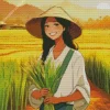 Vietnamese Girl Diamond Painting