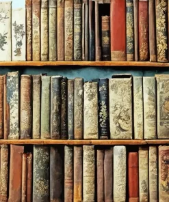 Vintage Books Diamond Painting