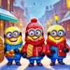Winter Minions Diamond Painting