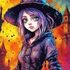 Witchy Girl Diamond Painting