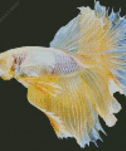 Yellow Betta Fish Diamond Painting