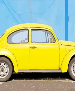 Yellow Punch Buggy Diamond Painting