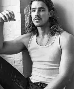 Black And White Brenton Thwaites Diamond Painting