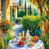 Breakfast In The Garden Diamond Painting