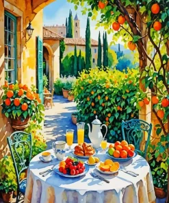 Breakfast In The Garden Diamond Painting
