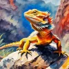 Bearded Dragon Art Diamond Painting