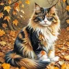 Cool Cat Fall Diamond Painting