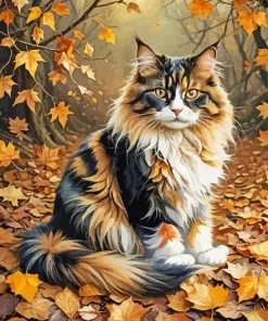 Cool Cat Fall Diamond Painting