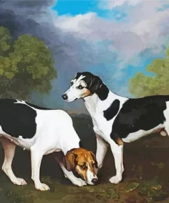 A Couple Of Foxhounds George Stubbs Diamond Painting