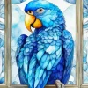 Blue Parrot Diamond Painting