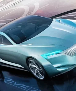 Blue Buick Supercar Diamond Painting