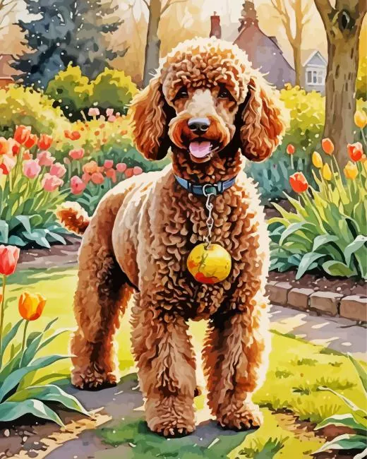 Brown Poodle Dog Diamond Paintings Brown Poodle Dog Diamond Painting