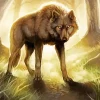 Brown Wolf Diamond Painting