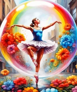 Bubble Ballerina Diamond Painting